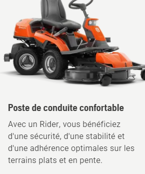 Rider Husqvarna R214TC édition Confort - 586cm3 - carter 94cm - 3 lames