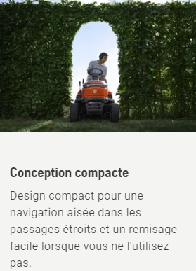 Tracteur tondeuse Husqvarna TC112 - ramassage - coupe 95cm - 413cm3