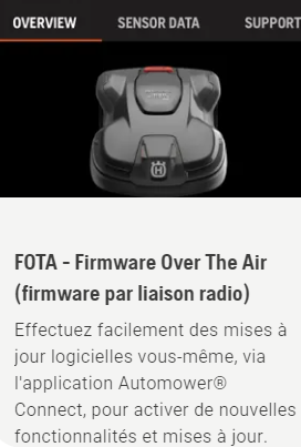 Robot tondeuse Husqvarna Aspire R4 - Surface max 400m2 - Pente max 25% (14°)