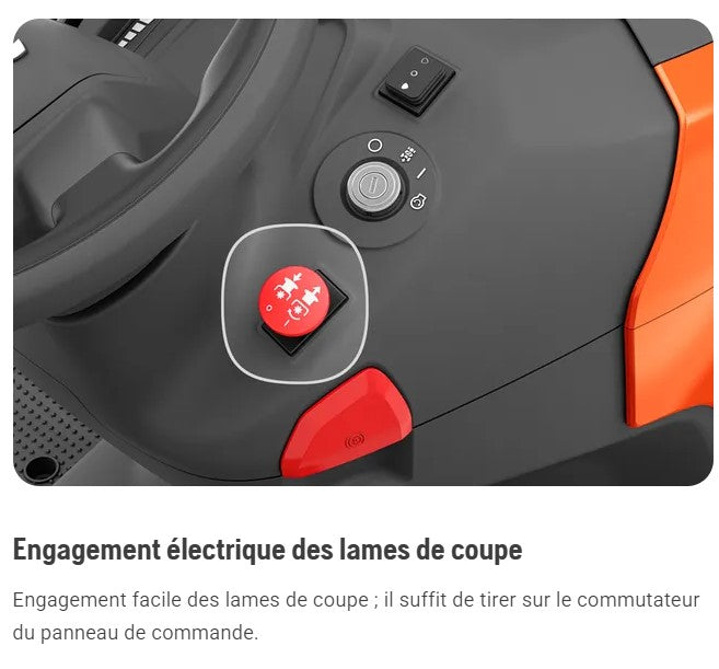 Tracteur tondeuse Husqvarna TC215T - ramassage - coupe 95cm - 586cm3