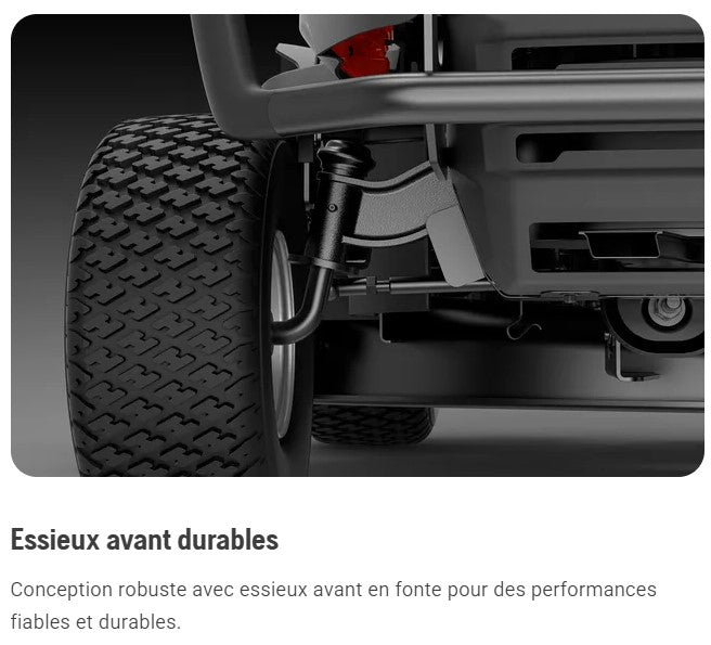 Tracteur tondeuse Husqvarna TC215T - ramassage - coupe 95cm - 586cm3