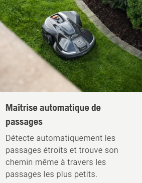 Robot tondeuse Husqvarna Automower 312V - Surface max 1200m² - Pente max 40% (22°)