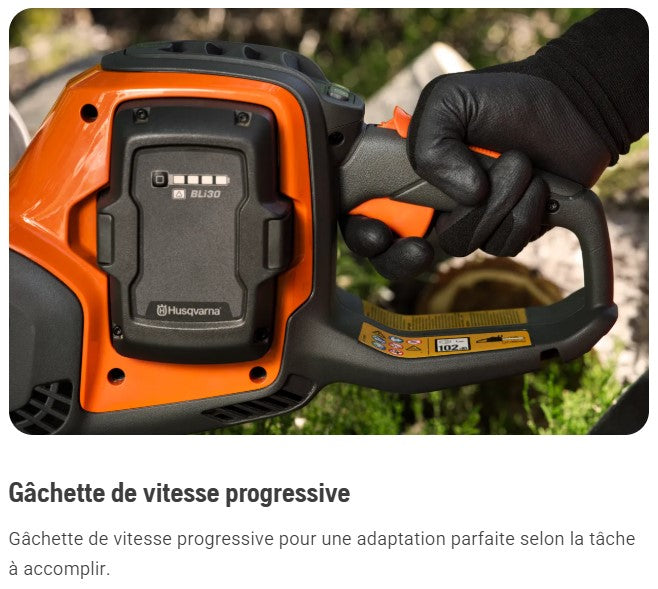 Tronçonneuse à batterie Husqvarna 242i pack avec batterie 40-B140 + chargeur 40-C80