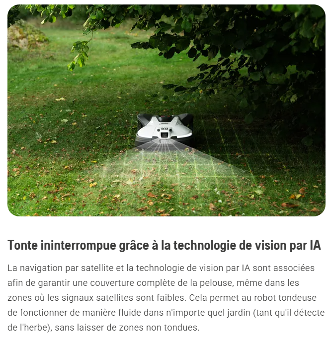 Robot tondeuse Husqvarna Automower 430V - Surface max 4800m² - Pente max 50%