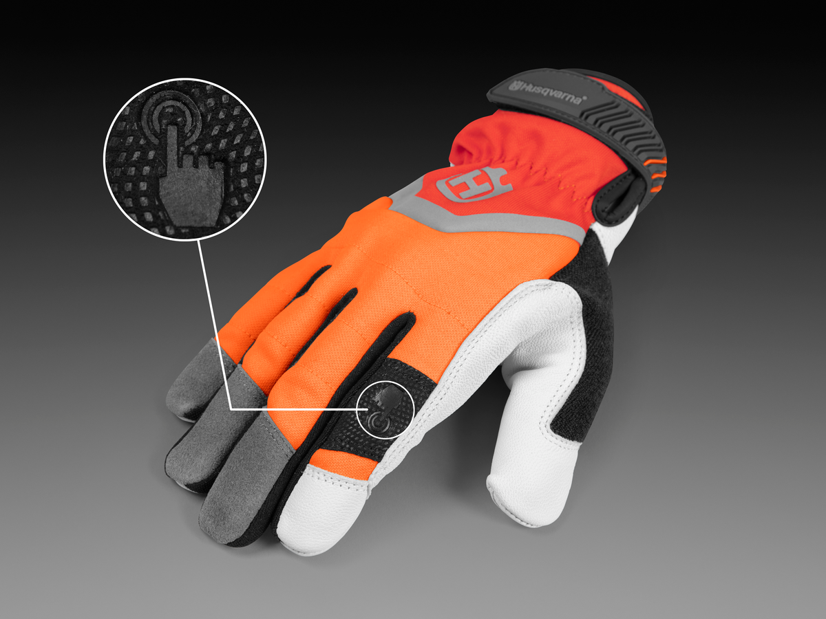 Gants Husqvarna Technical avec protection anti-coupure classe 1 (20m/s)