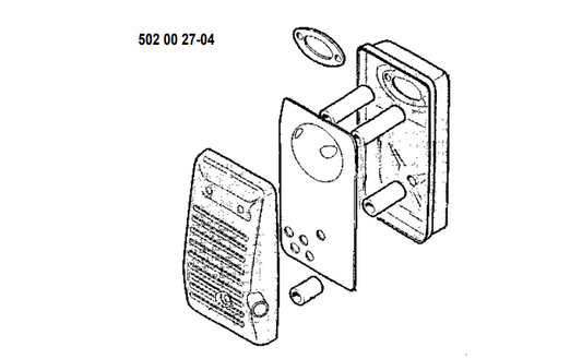 Échappement HUSQVARNA 502002704