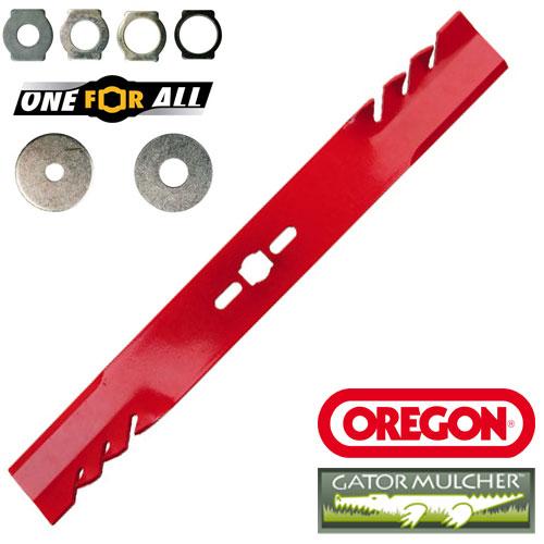 Lame universelle pour tondeuse 40cm Oregon 69-239 - Profil Mulching