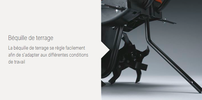 Promotion motobineuse Husqvarna TF120 - 79cm3 - 1 vitesse avant - 6 fraises - largeur de travail 46 cm