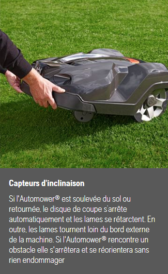 Robot tondeuse Husqvarna Automower 450X NERA - Surface max 5000m2 - Pente max 45% (24°)