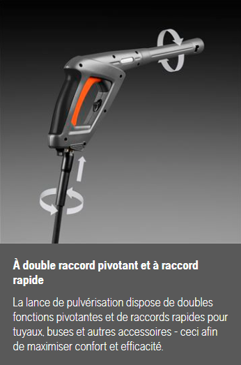 Nettoyeur Haute Pression Husqvarna PW345C - 145 bar - débit max 550 l/h