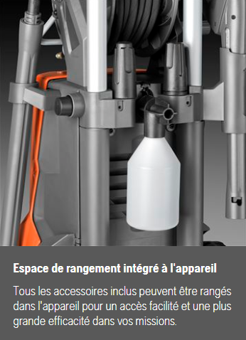 Nettoyeur Haute Pression Husqvarna PW345C - 145 bar - débit max 550 l/h