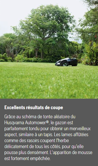 Robot tondeuse Husqvarna Automower 310 Mark II - Surface max 1000m2 - Pente max 40% (22°)