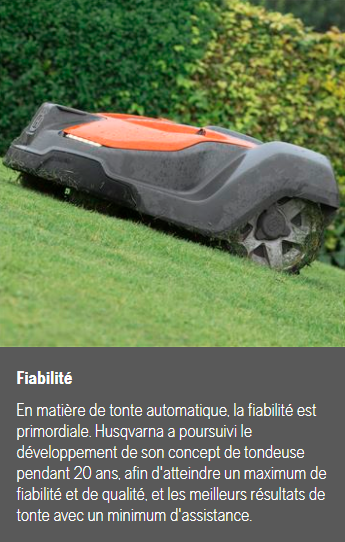 Robot tondeuse Husqvarna Automower 450X NERA - Surface max 5000m2 - Pente max 45% (24°)