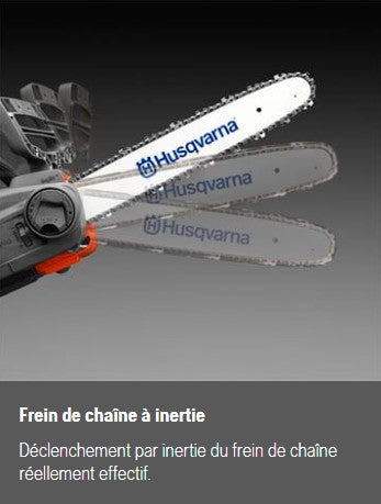 Tronçonneuse à batterie Husqvarna 120i pack avec batterie BLi20 + chargeur QC80