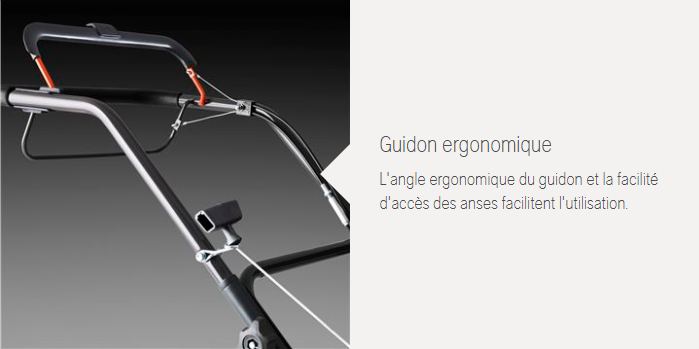 Tondeuse Husqvarna LC140SP - 123cm3 - tractée - carter acier 40cm - ramassage