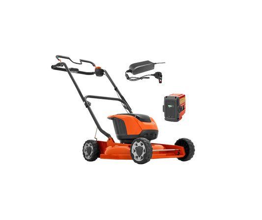 Tondeuse mulching à batterie Husqvarna LB144i pack avec batterie BLi20 + chargeur QC80