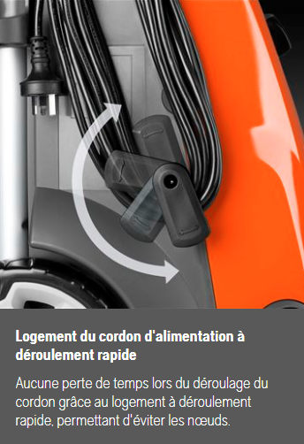 Nettoyeur Haute Pression Husqvarna PW345C - 145 bar - débit max 550 l/h