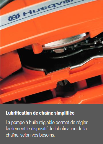 Tronçonneuse élagueuse Husqvarna T435 - 3/8 mini - 1,3mm - Guide 30cm - 35,2 cm3 - 3,4 kg