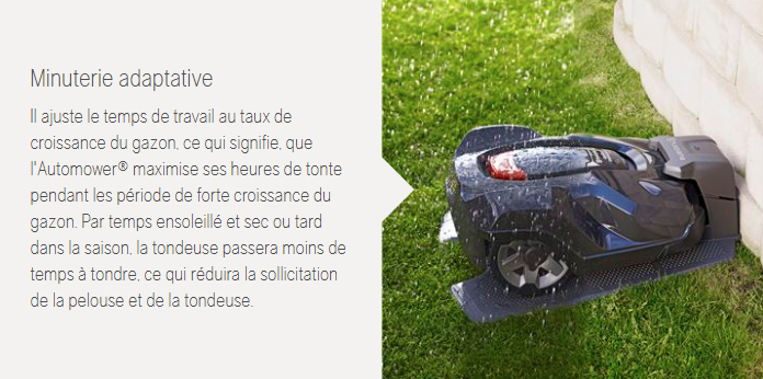 Robot tondeuse Husqvarna Automower 430X NERA - Surface max 3200m2 - Pente max 45% (24°)