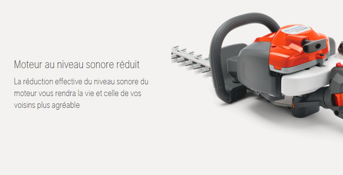 Taille haies Husqvarna 122HD45 - 21,7 cm3 - double lames 45cm - 4,7 kg