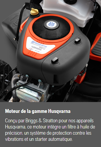 Tracteur tondeuse Husqvarna TS138 - éjection latérale - coupe 97cm - 452cm3