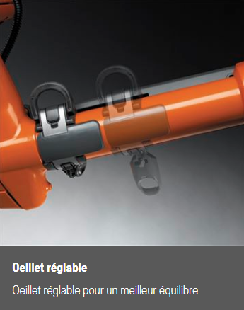 Débroussailleuse Husqvarna 555RXT – 53,3cm3 – 9,2 kg – Avec lame, harnais & tête nylon semi automatique