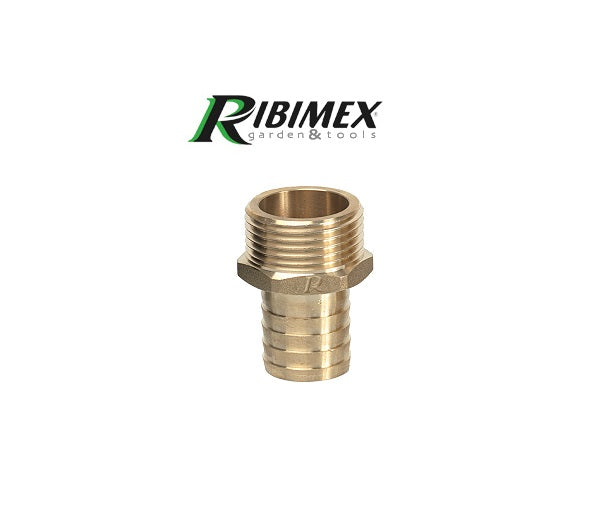 Raccord cannelé mâle 1"x19mm laiton Ribimex PRR1MX19