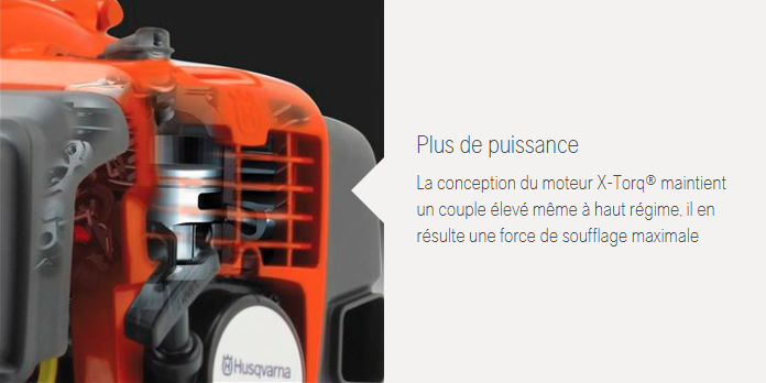 Débroussailleuse Husqvarna 535RX – 27,6 cm3 – 5,4 kg - Avec lame, harnais & tête nylon semi automatique