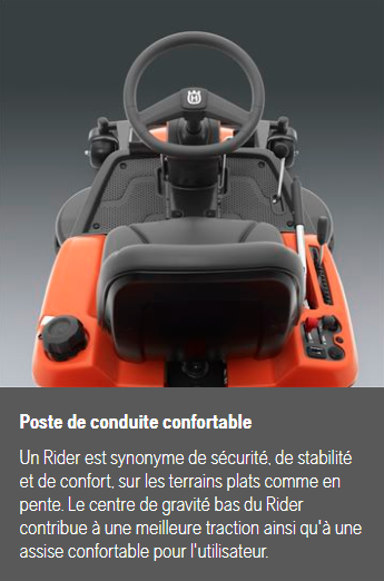 Rider Husqvarna R216T AWD - 4x4 - 656cm3 - carter 103cm - 3 lames