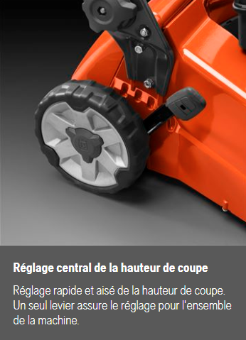 Tondeuse Husqvarna LC551VBP - 179cm3 - tractée - carter alu 51cm - ramassage - débrayage lame