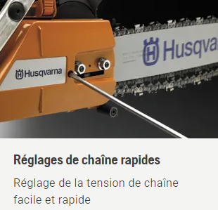 Tronçonneuse Husqvarna 565 - 3/8 - 1,5mm - Guide 50cm - 70,7 cm3 - 6,5 kg