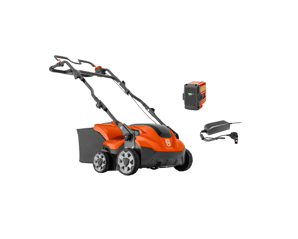 Scarificateur à batterie Husqvarna S138i pack avec batterie 40-B140 + chargeur 40-C80