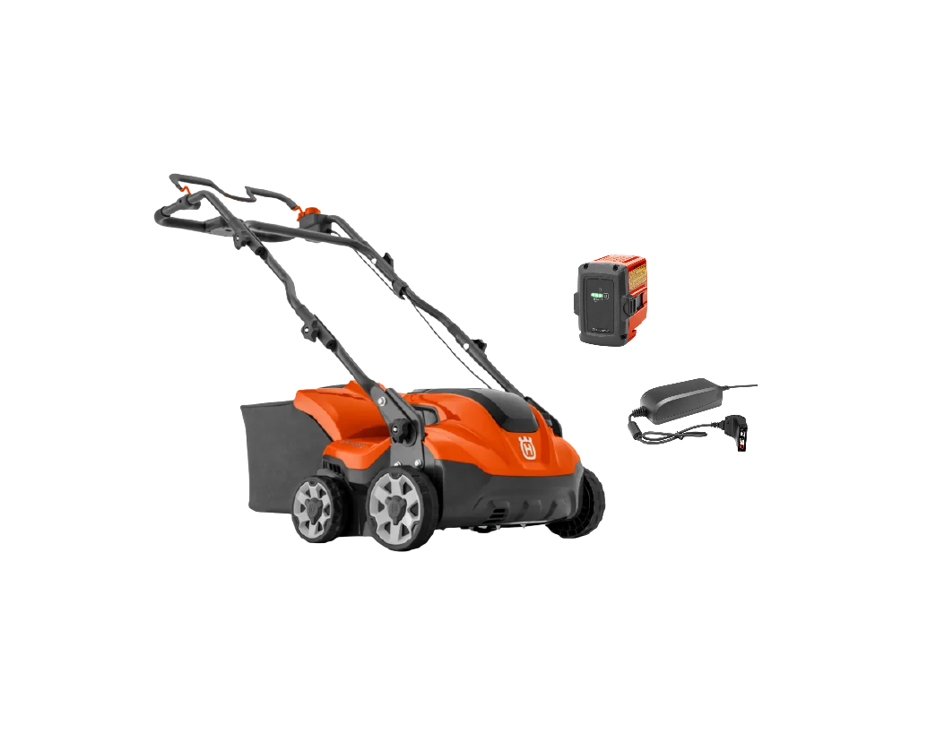 Scarificateur à batterie Husqvarna S138i pack avec batterie BLi20 + chargeur QC80