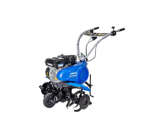 Motobineuse Staub STV 3800 R - 208cm3 - 2 vitesses avant / 1 vitesse arrière - 6 fraises - largeur de travail 35-55-80cm