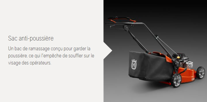 Tondeuse Husqvarna LC151S - 166cm3 - tractée - carter acier 51cm - ramassage