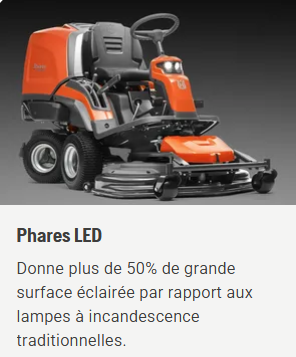 Rider à ramassage Husqvarna RC318T - 656cm3 - carter 103cm - 3 lames