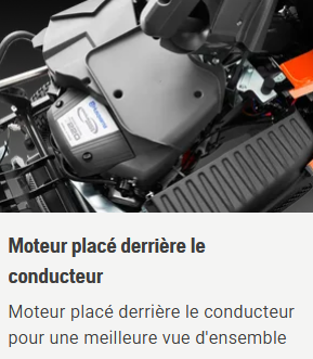 Rider à ramassage Husqvarna RC320Ts AWD - 4x4 - 656cm3 - carter 103cm - 3 lames