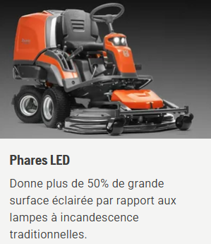 Rider à ramassage Husqvarna RC320Ts AWD - 4x4 - 656cm3 - carter 103cm - 3 lames