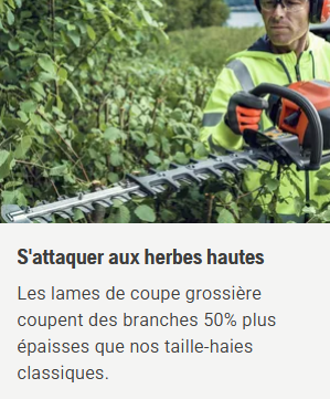 Taille haies Husqvarna 522HSR75X - 21,7 cm3 - simple lame 75cm - 5 kg
