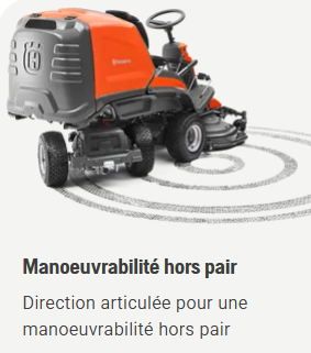 Rider à ramassage Husqvarna RC318T - 656cm3 - carter 103cm - 3 lames