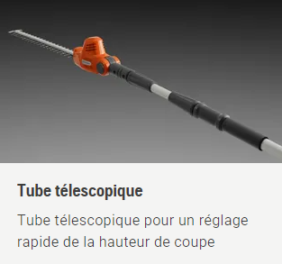 Taille-haies sur perche à batterie Husqvarna 120iTK4-H pack avec batterie 40-B70 + chargeur 80-C80