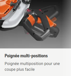 Taille haies Husqvarna 522HD60X - 21,7 cm3 - double lames 60cm - 4,9 kg