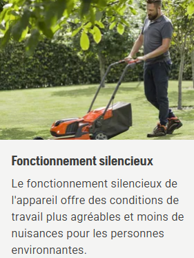 Tondeuse à batterie Husqvarna LC142i pack avec batterie 40-B140 + chargeur 40-C80