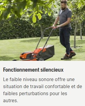 Tondeuse à batterie Husqvarna LC137i pack avec batterie 40-B140 + chargeur QC80