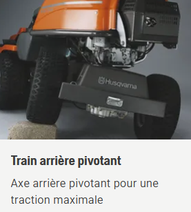 Rider à ramassage Husqvarna RC318T - 656cm3 - carter 103cm - 3 lames