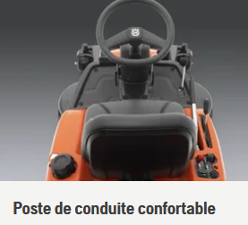 Rider à ramassage Husqvarna RC318T - 656cm3 - carter 103cm - 3 lames