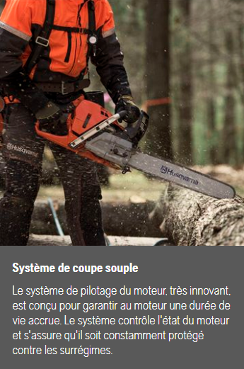 Tronçonneuse Husqvarna 572 XP - 3/8 - 1,5mm - Guide 50cm - 70,7 cm3 - 6,6 kg