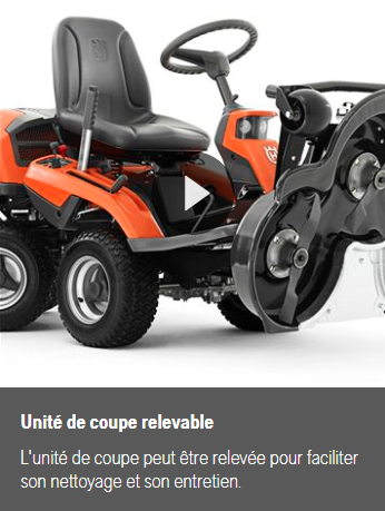 Rider Husqvarna R216T AWD - 4x4 - 656cm3 - carter 103cm - 3 lames