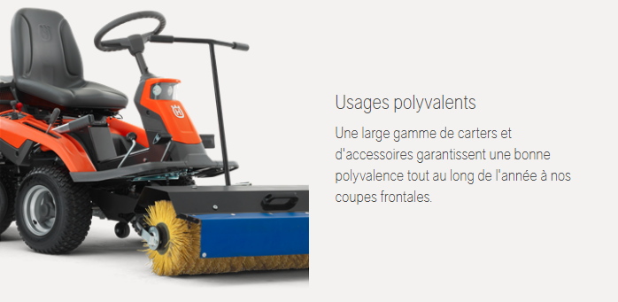 Rider Husqvarna R216T AWD - 4x4 - 656cm3 - carter 103cm - 3 lames